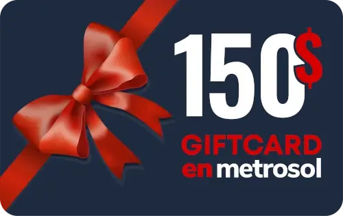 Tarjeta de regalo de Metrosol por $150